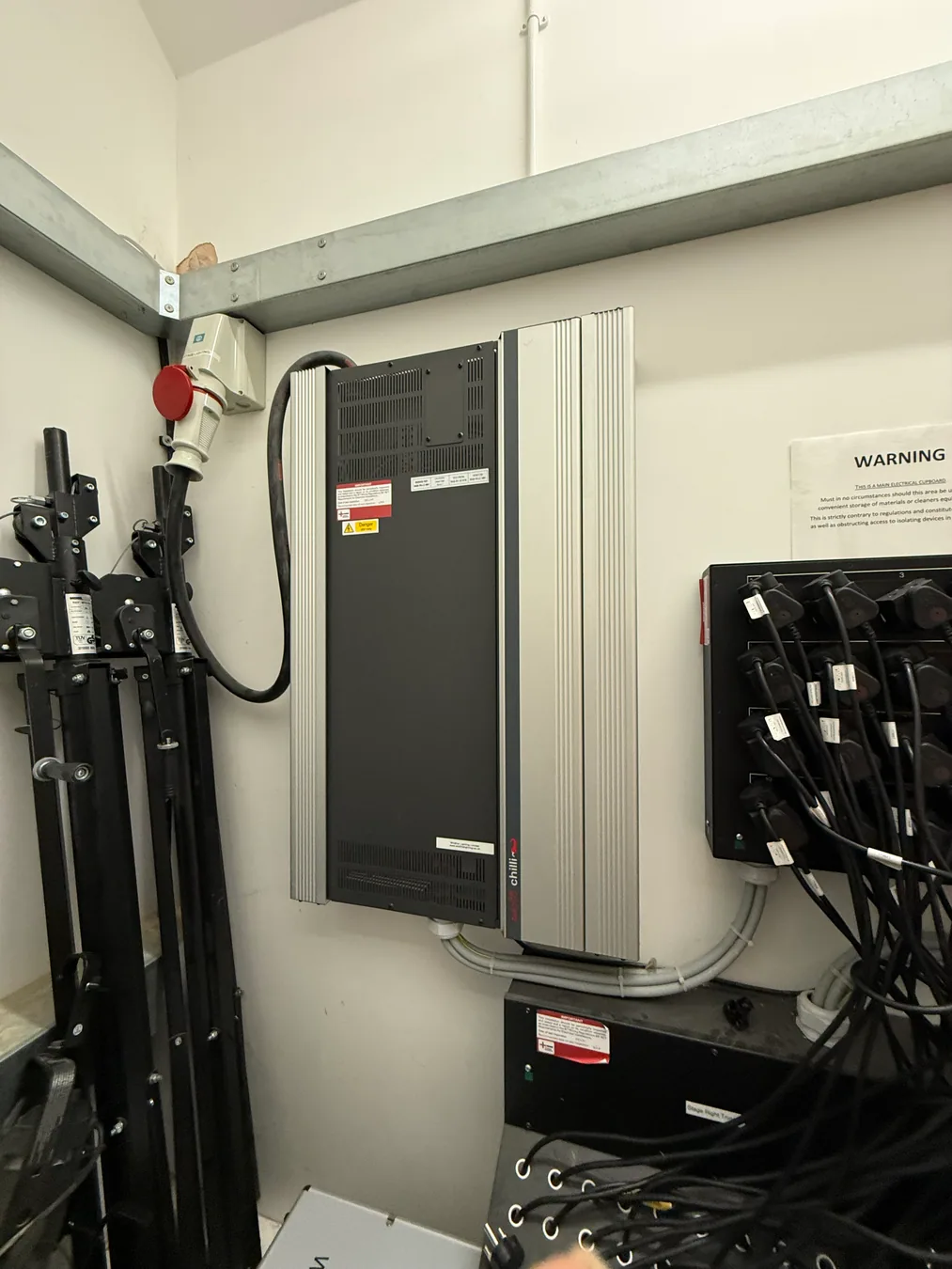 Lighting control and dimmer equipment included in the asset register